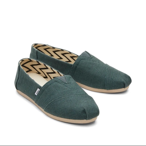 NWOB TOMS Men’s Alpargata Bonsai Green Heritage Canvas main image 6